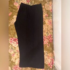 SHEIN Black Ribbed Skirt with High Slit